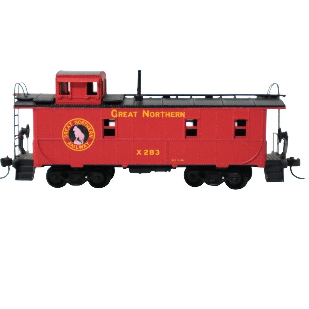 Great Northern Railway Caboose X 283 Red HO Scale Model Train Car